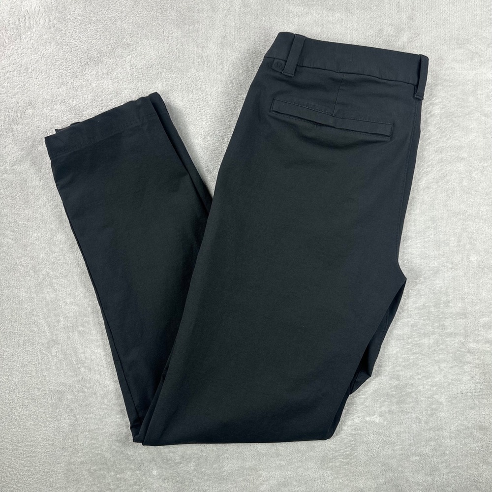 Lululemon Commission Slim Fit Pant Mens 32 Black Versa Twill Tapered Commuter